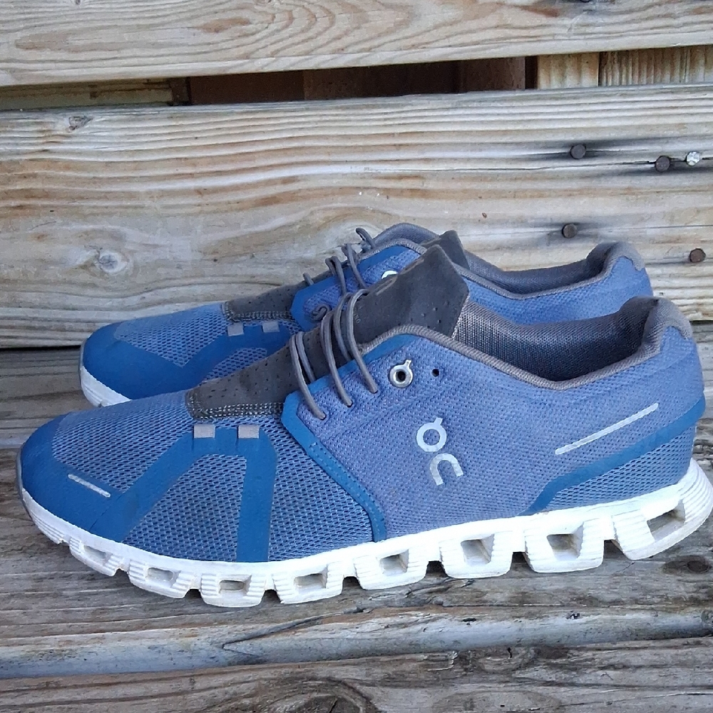 On Running Men's Blue and Gray Athletic Shoes - Picture 2 of 15
